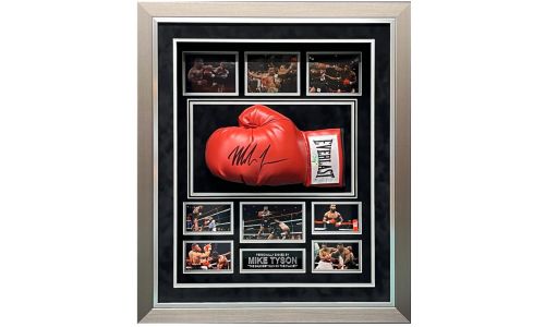 Stunning Framed Mike Tyson Signed Boxing Glove