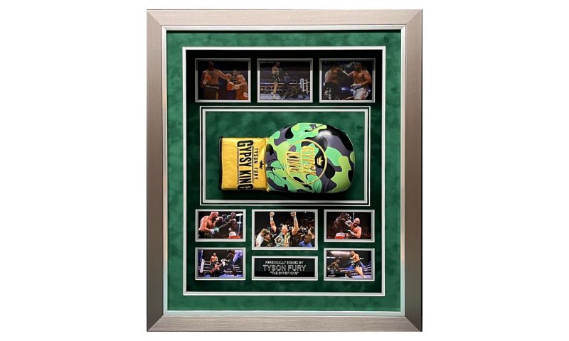 Stunning Framed Tyson Fury Signed Boxing Glove