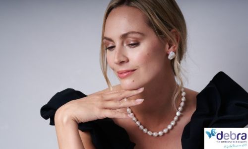Decus large irregular cultured freshwater pearl necklace with sterling silver clasp.