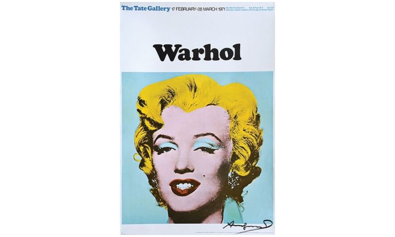 Signed Tate Gallery Poster Andy Warhol