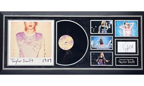 Taylor Swift Hand Signed '1989' Album Display