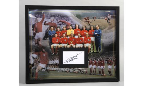 England World Cup Football 1966 Winners - signed Sir Geoff Hurst