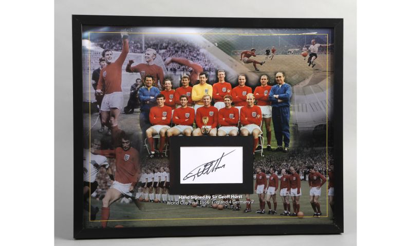 England World Cup Football 1966 Winners - signed Sir Geoff Hurst