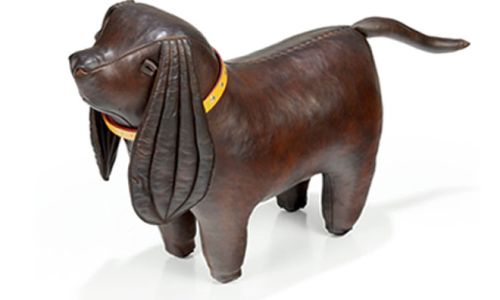 Limited Edition King Charles Leather dog that was gifted to King Charles III