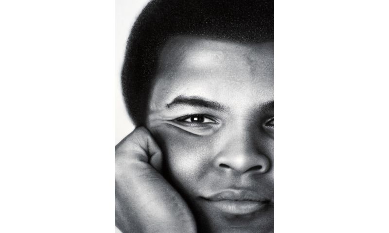 LIVE AUCTION - Limited edition signed Muhammad Ali by artist Sheena Randerwala.