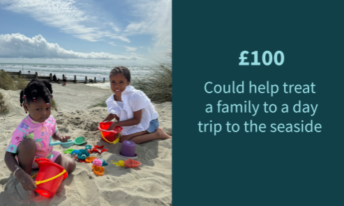 £100 could help treat a family to a day trip to the seaside
